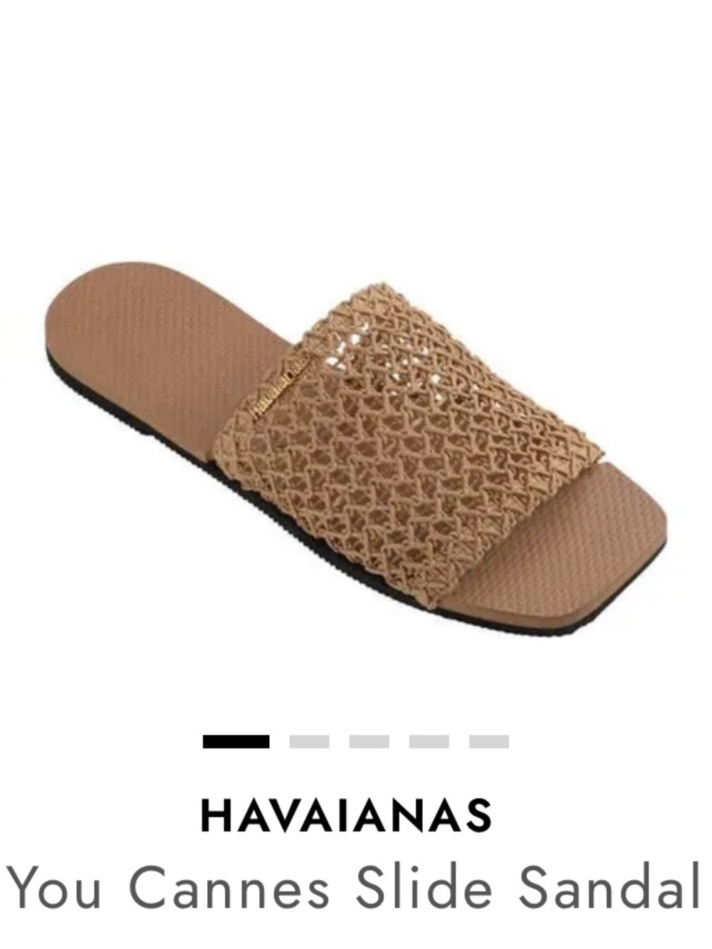 Havaianas You Cannes Slide Sandal - Rose gold